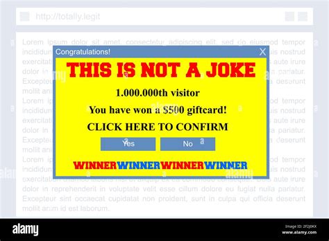 are pop up android winner notices a fake